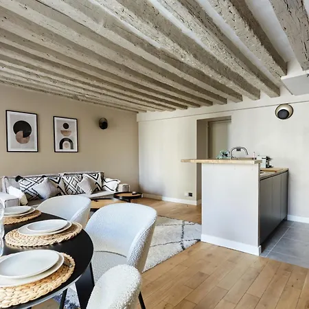Bright Air-conditioned In The Marais Apartment