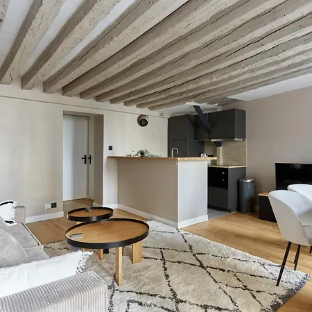 Apartment Bright Air-conditioned In The Marais